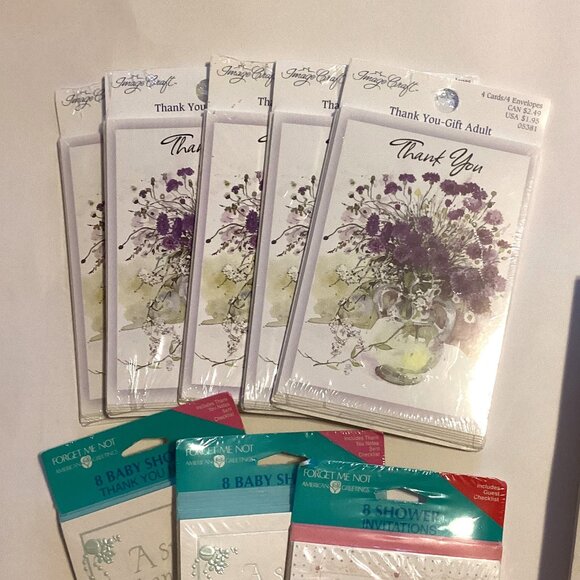 NWOT A Bundle of Thank You & Invitation Cards With Envelopes - Picture 2 of 6